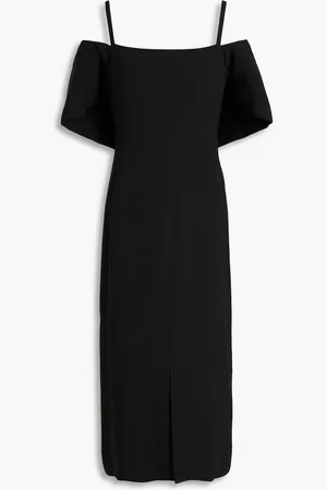 Victoria Beckham Cold-shoulder crepe midi dress - - UK 6