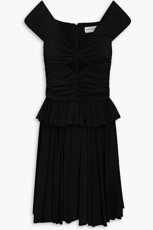 MAGDA BUTRYM Off-the-shoulder ruched cutout stretch-crepe mini dress - - FR 34