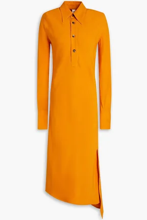 PETAR PETROV Aila asymmetric woven midi shirt dress - - FR 36