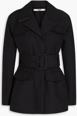 Another Tomorrow Belted cotton-twill blazer - - IT 36