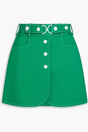 ZIMMERMANN Belted jersey mini skirt - - 3