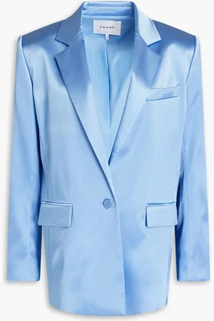 Frame Satin blazer - Blue - S