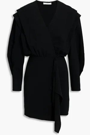 IRO Rixton pleated crepe mini wrap dress - - FR 40