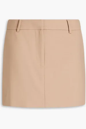 Anna Quan Twill mini skirt - Neutral - UK 12