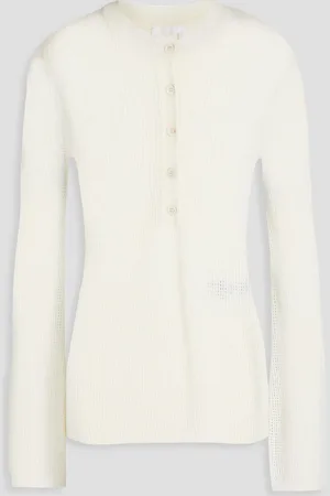 Chloé Wool and cashmere-blend sweater - White - XL