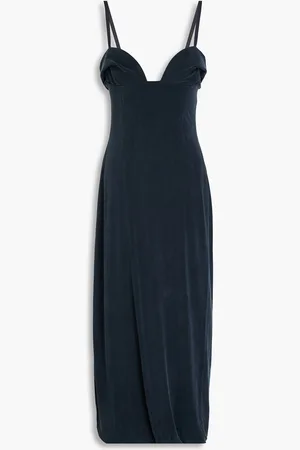 Jacquemus Praia cupro-blend midi dress - Blue - FR 32
