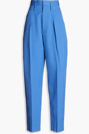 Isabel Marant Wool-twill tapered pants - Blue - FR 34