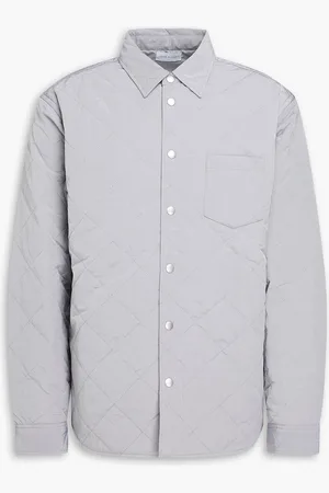 JOHN ELLIOTT Quilted crinkled shell overshirt - Gray - 2