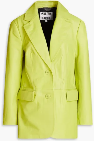 Walter Baker Kira leather blazer - Green - M