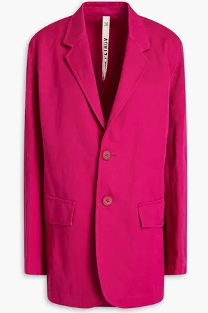 PETAR PETROV Cotton-blend twill blazer - Purple - FR 34
