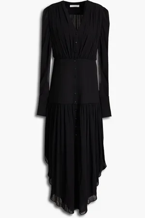Chloé Mousseline and silk-blend crepe maxi dress - - FR 40