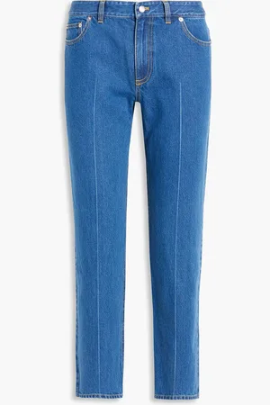 tibi Elfie high-rise straight-leg jeans - Blue - 28