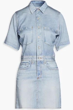 RAG&BONE Printed TENCEL™ mini shirt dress - Blue - XXS