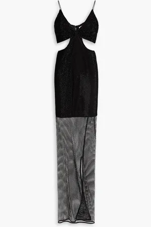 ALICE+OLIVIA Alice Olivia - Havana cutout embellished mesh maxi dress - - US 0