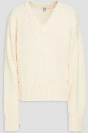 Totême Oversized wool-blend sweater - White - M