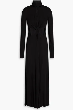 Victoria Beckham Cutout twist-front jersey midi dress - - UK 12