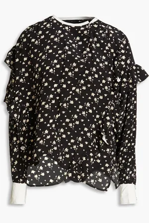 Isabel Marant Kacila floral-print silk crepe de chine blouse - - FR 38