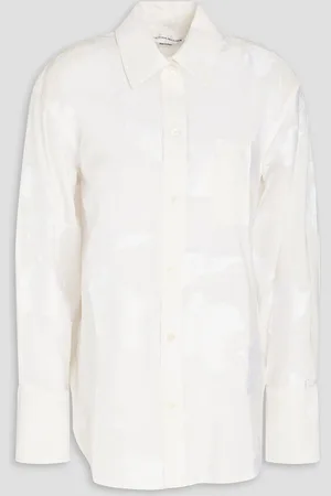 Victoria Beckham Devoré shirt - White - UK 6