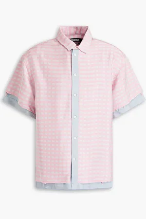 Jacquemus Melancia gingham jacquard shirt - Pink - IT 46
