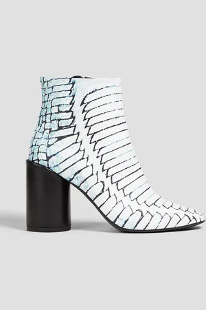 Maison Margiela 90mm printed leather ankle boots - - EU 35