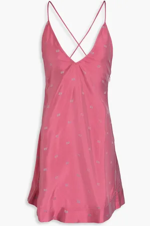 Ganni Jacquard mini slip dress - - DE 42