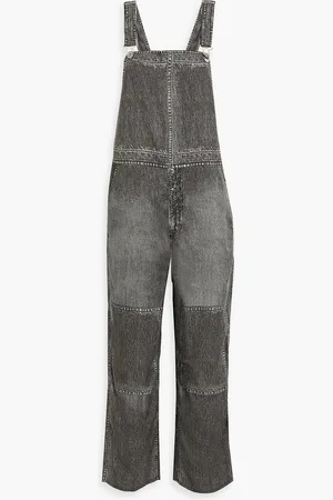 RAG&BONE Black Magic denim-effect printed TENCEL™ overalls - Gray - XS