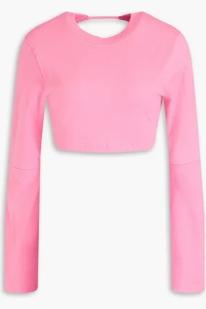 Jacquemus Piccola cropped cotton-jersey top - - XL