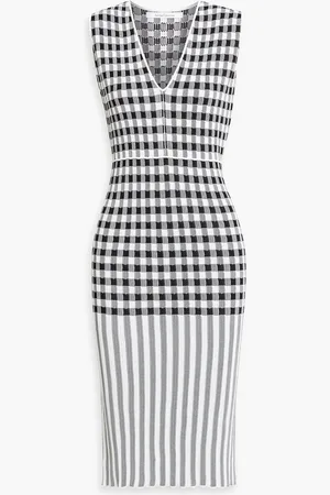 Another Tomorrow Printed jacquard-knit dress - - XS