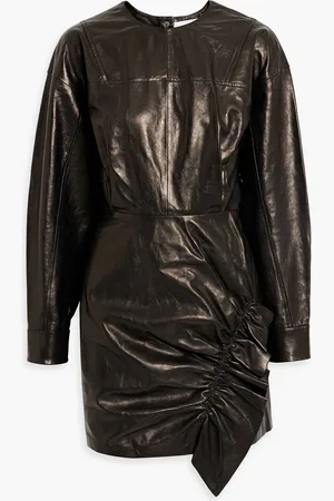 IRO Aki ruched leather mini dress - - FR 40