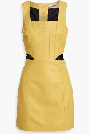 Walter Baker Gemini cutout leather mini dress - - US 4