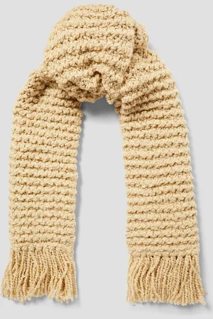 Tory Burch Fringed alpaca-blend scarf - White - OneSize