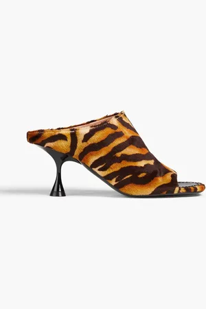 Acne Studios Tiger-print velvet mules - - EU 36