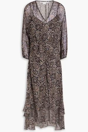 VERONICA BEARD Quinlan paisley-print silk-georgette midi dress - - US 00