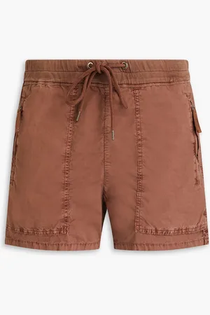 James Perse Stretch-cotton poplin shorts - - 2