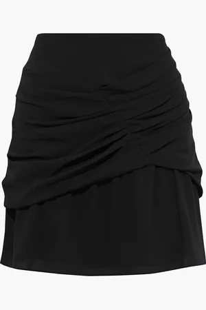 IRO Lussac layered ruched crepe mini skirt - - FR 40