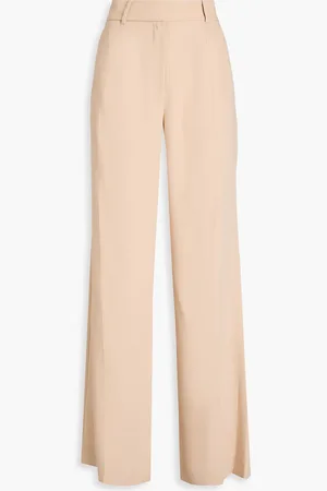Derek Lam Pleated satin-crepe wide-leg pants - Neutral - US 10