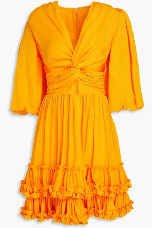 Costarellos Tiered cutout linen dress - - DE 34
