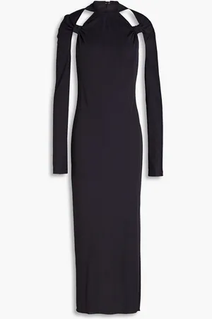 Jacquemus Nodi cutout jersey midi dress - Blue - FR 38