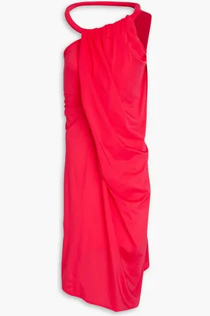 J.W.Anderson One-shoulder asymmetric stretch-jersey dress - Pink - UK 8