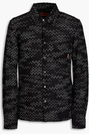 Missoni Crochet-knit cotton-blend shirt - - IT 44