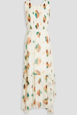 ULLA JOHNSON Sarai printed silk-crepon maxi dress - - US 6