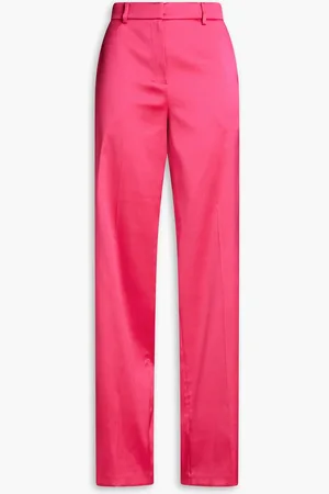 MAGDA BUTRYM Satin-twill straight-leg pants - Pink - FR 38