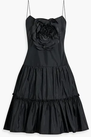 ZAC Zac Posen Appliquéd tiered taffeta mini dress - - US 12