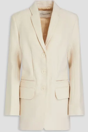 By Malene Birger Wool-felt blazer - White - DE 38