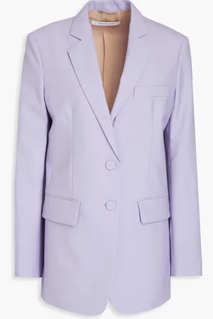 Another Tomorrow Wool-crepe blazer - Purple - IT 38