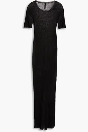 PETAR PETROV Ribbed linen and silk-blend maxi dress - - XS