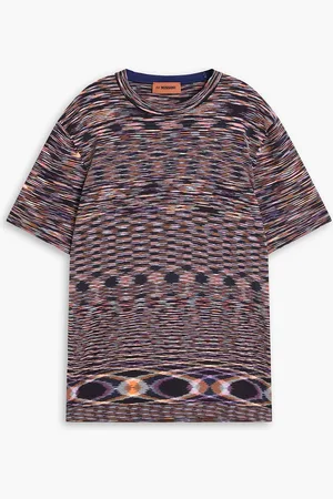 Missoni Space-dyed cotton-jersey T-shirt - Blue - IT 46