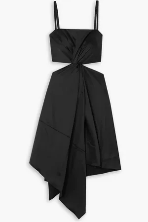 J.W.Anderson Asymmetric cutout twisted satin dress - - UK 10