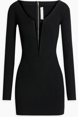 DION LEE Ribbed-knit mini dress - - UK 12