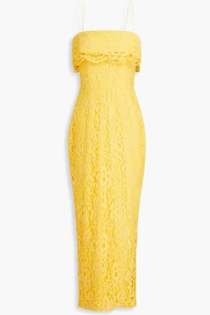 Rasario Cotton-blend corded lace midi dress - - FR 38